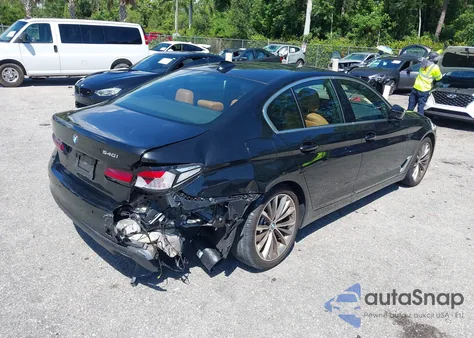 2021 BMW 540I из США, поврежденный, VIN WBA53BJ00MWX27839